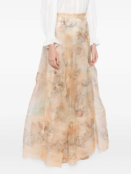 26SS 짐머만 롱 스커트 7145SC261 BEIGE - ZIMMERMANN