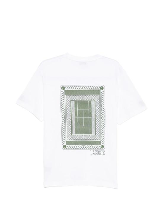 26SS 라코스테 반팔 티셔츠 TH1750TEESHIRT001WH WHITE - LACOSTE
