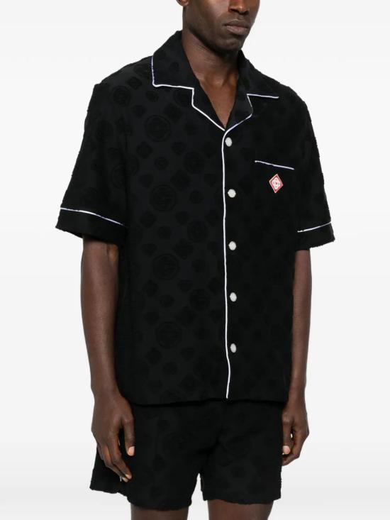 26SS 카사블랑카 긴팔 셔츠 MSP26SH08502 BLACK - CASABLANCA