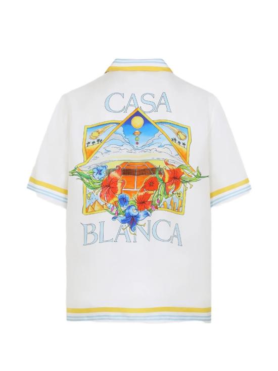 26SS 카사블랑카 긴팔 셔츠 SS26SH00304 WHITE - CASABLANCA
