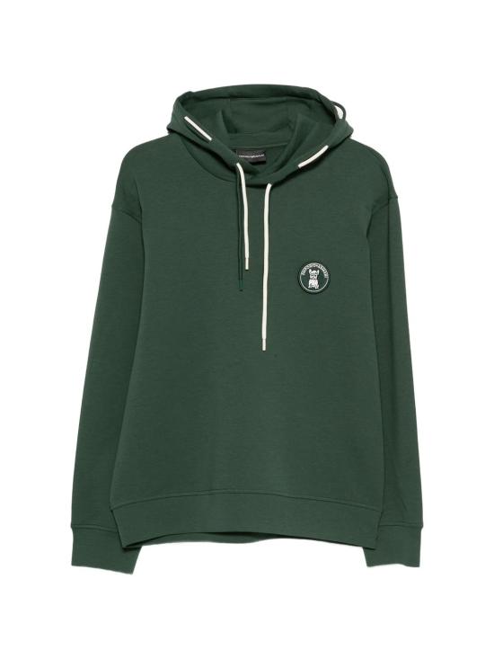 26SS 엠포리오 아르마니 후드 티셔츠 EM005210AF10013U7263 GREEN