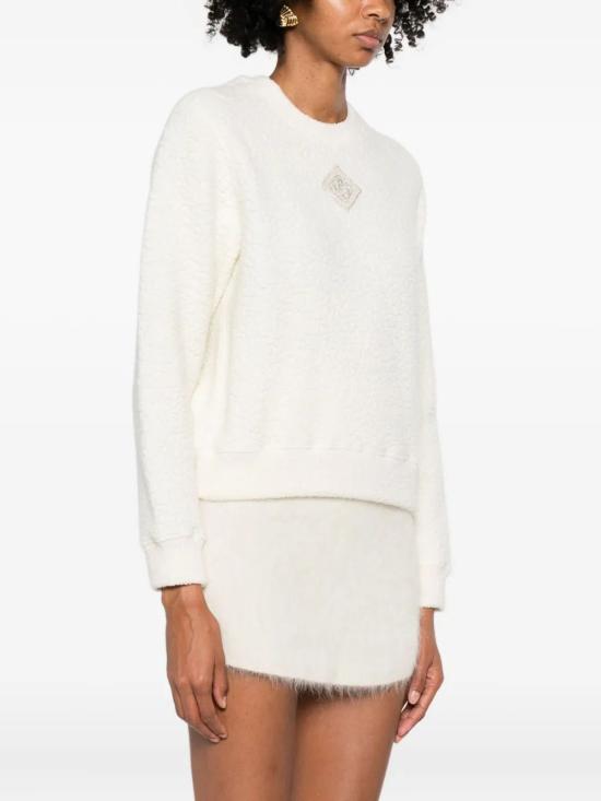 25FW 카사블랑카 스웨터 WAW25JTP43901 WHITE - CASABLANCA