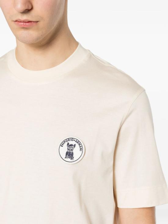 26SS 엠포리오 아르마니 반팔 티셔츠 EM005238AF10017U1055 WHITE - EMPORIO ARMANI