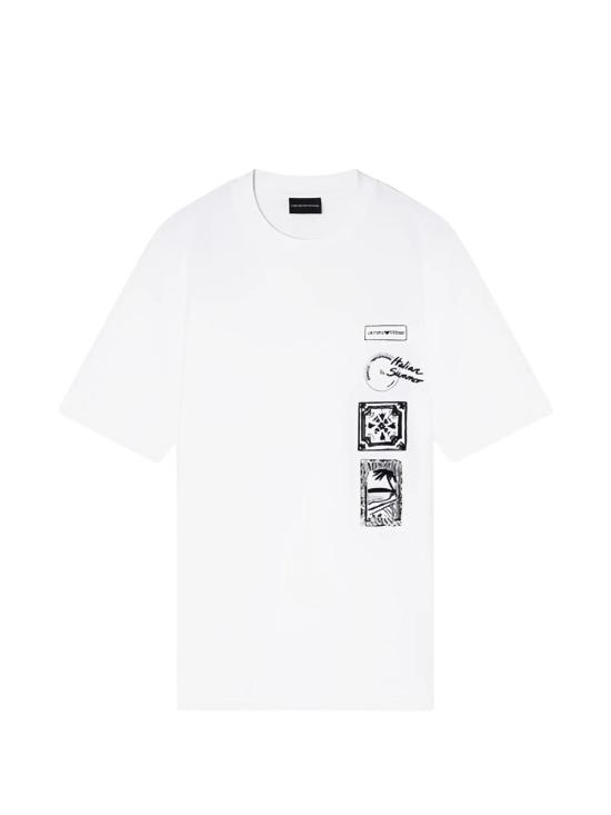 26SS 엠포리오 아르마니 반팔 티셔츠 EM004994AF24470U0003 WHITE