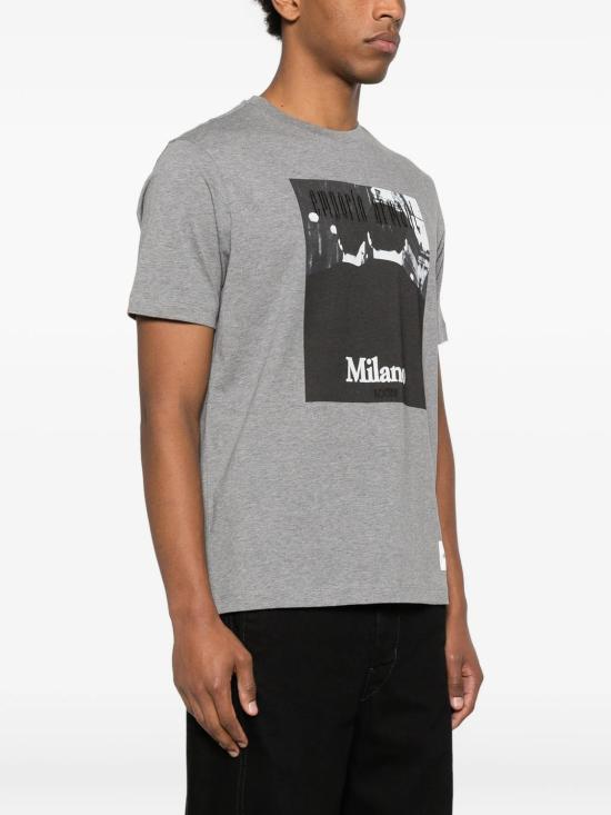 26SS 엠포리오 아르마니 반팔 티셔츠 EM004751AF23082F8041 GRAY - EMPORIO ARMANI