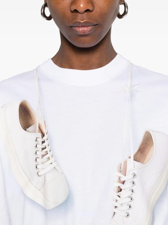 26SS 모스키노 반팔 티셔츠 261E07250541 WHITE - MOSCHINO