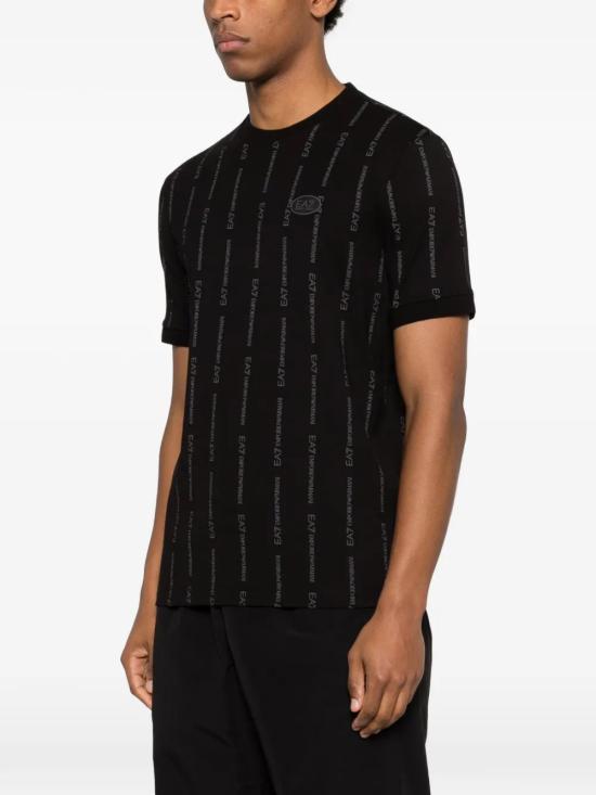 26SS 엠포리오 아르마니 반팔 티셔츠 7M001391AF12874FC039 BLACK - EMPORIO ARMANI