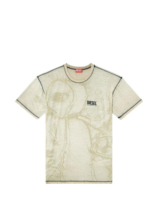 26SS 디젤 반팔 티셔츠 A199490BMCI9ECB GREEN