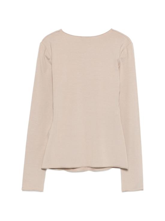 26SS 엠포리오 아르마니 반팔 티셔츠 EW003526AF12328U6154 BEIGE - EMPORIO ARMANI