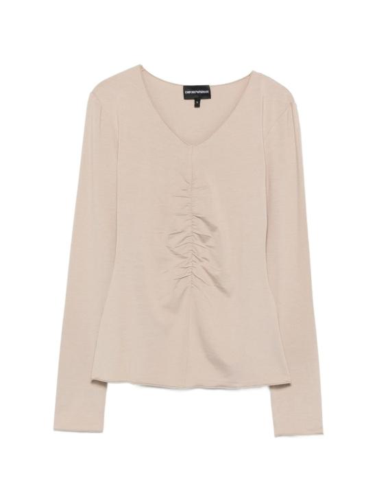 26SS 엠포리오 아르마니 반팔 티셔츠 EW003526AF12328U6154 BEIGE