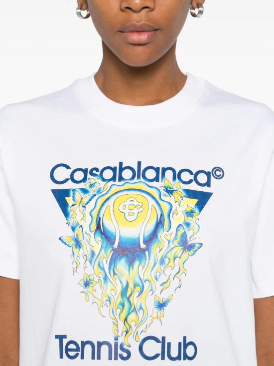 26SS 카사블랑카 반팔 티셔츠 WSP26JTS04602 WHITE - CASABLANCA