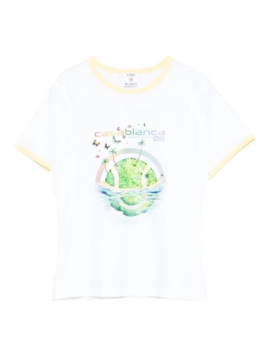 26SS 카사블랑카 반팔 티셔츠 WSP26JTS04901 WHITE