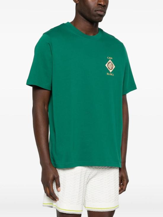 26SS 카사블랑카 반팔 티셔츠 SS26JTS00103 GREEN - CASABLANCA