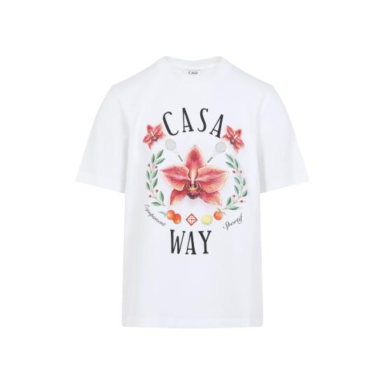 26SS 카사블랑카 반팔 티셔츠 MSP26JTS00115 WHITE - CASABLANCA