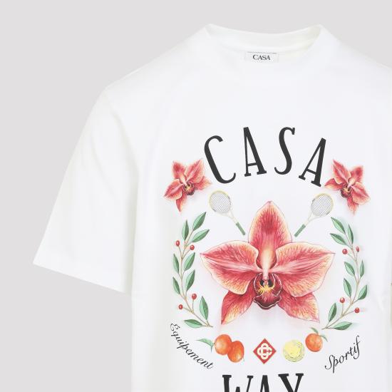 26SS 카사블랑카 반팔 티셔츠 MSP26JTS00115 WHITE - CASABLANCA