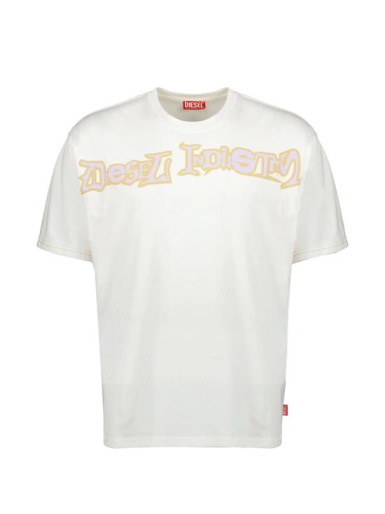 26SS 디젤 반팔 티셔츠 A199830QIAM141 WHITE