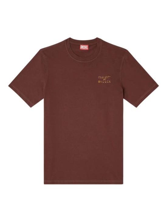 26SS 디젤 반팔 티셔츠 A209620QIAM7FG BROWN