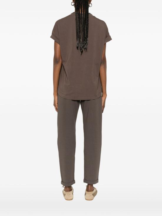 26SS 브루넬로 쿠치넬리 반팔 티셔츠 M0T18BD222 C8589 Brown - BRUNELLO CUCINELLI