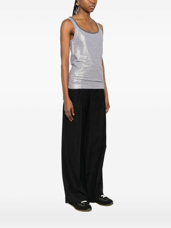 26SS 브루넬로 쿠치넬리 민소매 티셔츠 MQ977DU530 C2097 Blue - BRUNELLO CUCINELLI