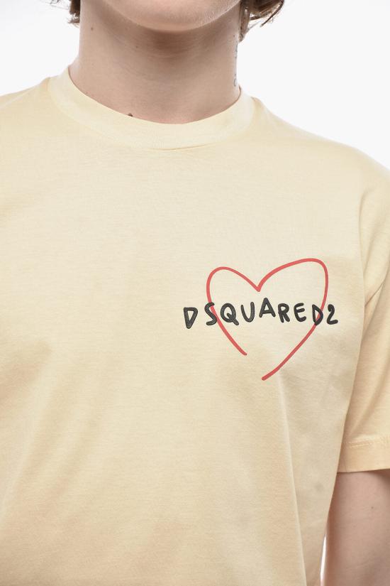  디스퀘어드2 반팔 티셔츠 S74GD1162 S23009 105 Yellow - DSQUARED2