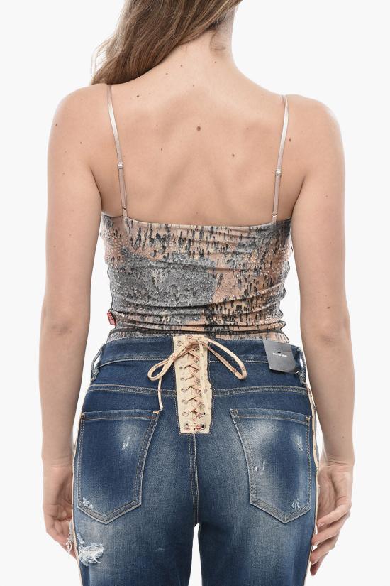  디젤 민소매 티셔츠 A14459 0KMAQ 9DMA Gray - DIESEL