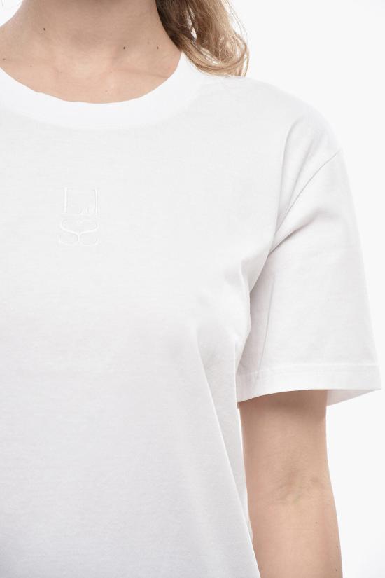  루도빅 드 생 세르넹 반팔 티셔츠 CO TP003 U JE WHITE EMBROIDERY LOGO - LUDOVIC DE SAINT SERNIN
