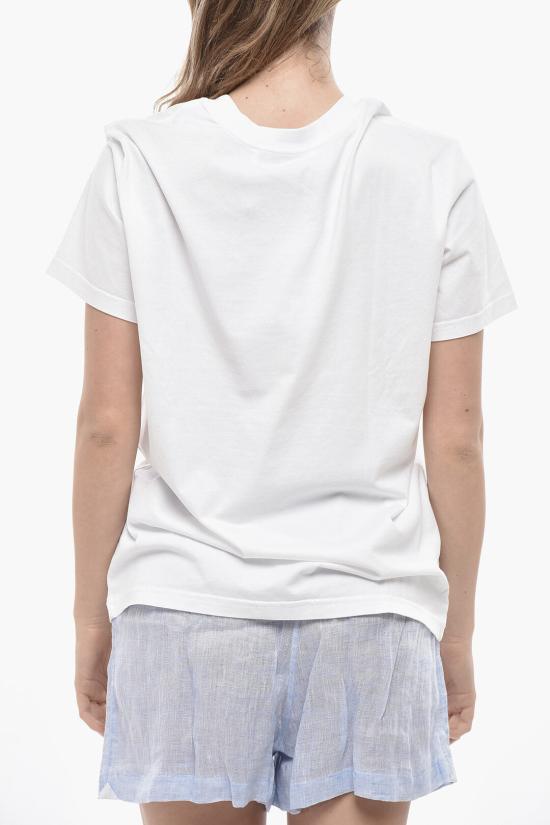  루도빅 드 생 세르넹 반팔 티셔츠 CO TP003 U JE WHITE EMBROIDERY LOGO - LUDOVIC DE SAINT SERNIN