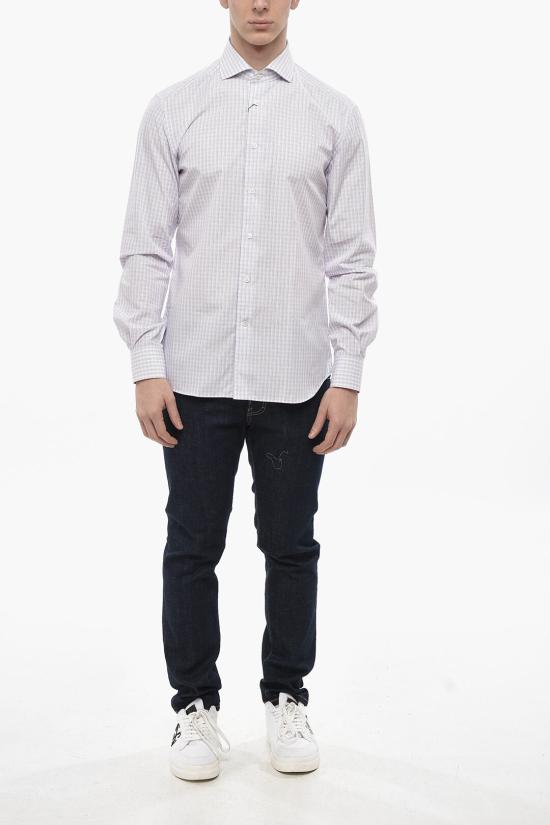  꼬르넬리아니 긴팔 셔츠 84P102 9111530 081 Pink - CORNELIANI