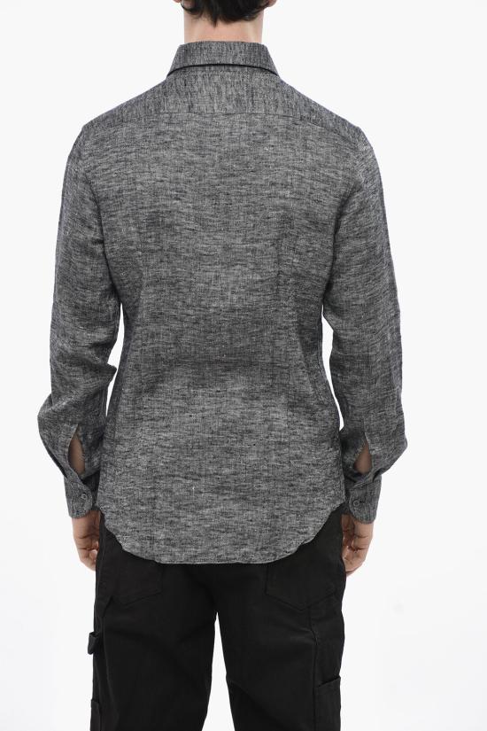  꼬르넬리아니 긴팔 셔츠 84P166 9811596 014 Anthracite - CORNELIANI