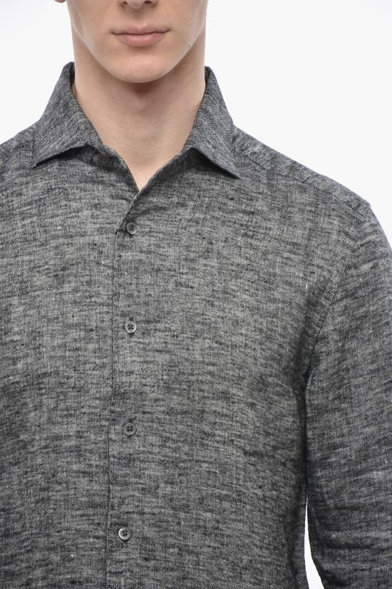  꼬르넬리아니 긴팔 셔츠 84P166 9811596 014 Anthracite - CORNELIANI