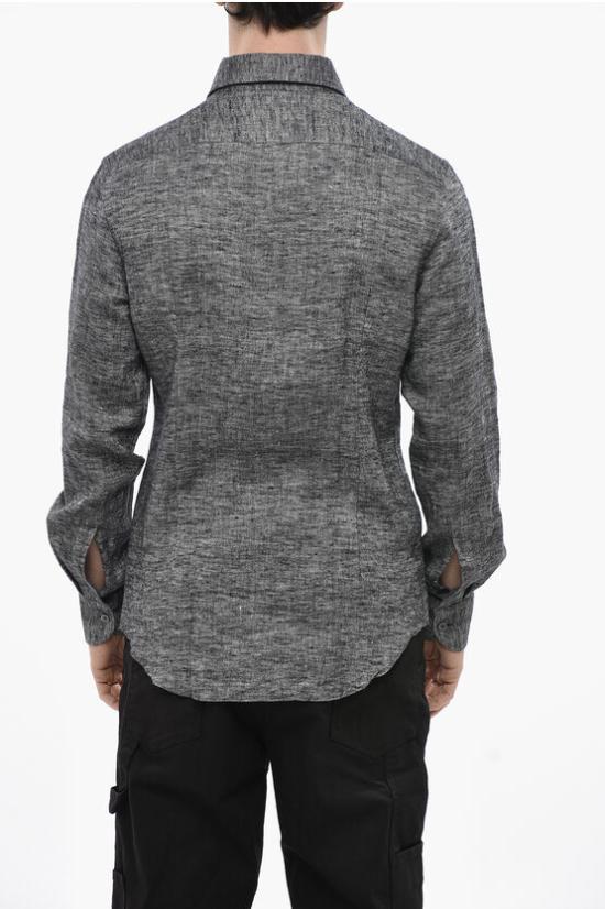  꼬르넬리아니 긴팔 셔츠 84P166 9811596 014 Anthracite - CORNELIANI