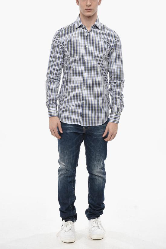  꼬르넬리아니 긴팔 셔츠 84P010 9811443 050 Blue - CORNELIANI