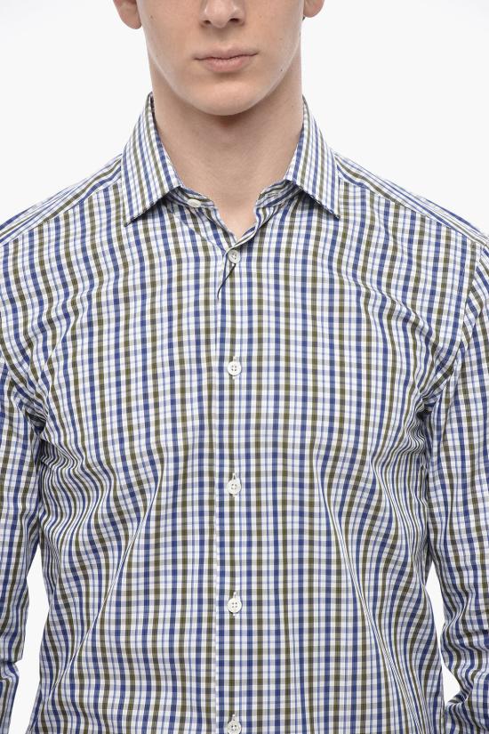  꼬르넬리아니 긴팔 셔츠 84P010 9811443 050 Blue - CORNELIANI