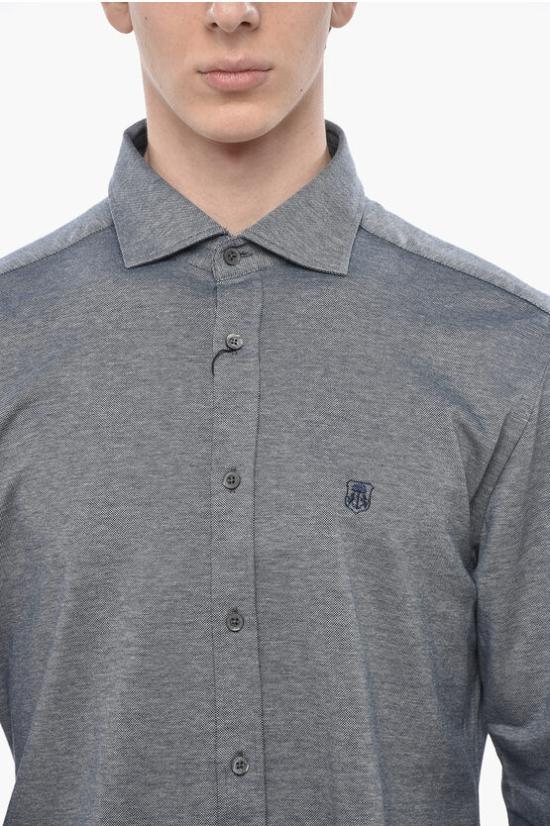  꼬르넬리아니 긴팔 셔츠 84P174 9811207 001 Blue - CORNELIANI