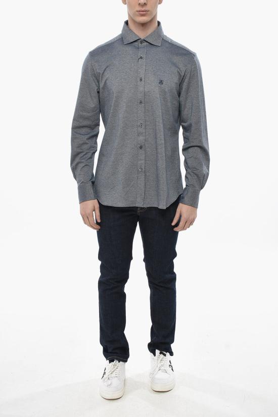  꼬르넬리아니 긴팔 셔츠 84P174 9811207 001 Blue - CORNELIANI