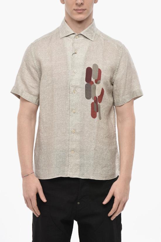  꼬르넬리아니 긴팔 셔츠 89I148 2111903 036 Beige