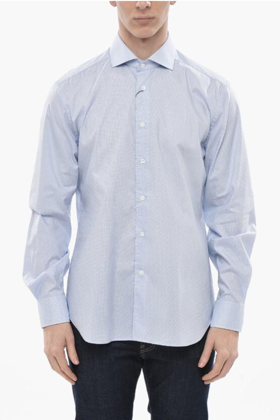  꼬르넬리아니 긴팔 셔츠 89P102 2111270 009 Blue