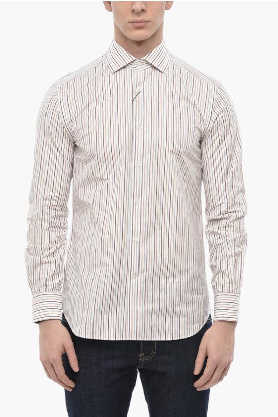  꼬르넬리아니 긴팔 셔츠 84P100 9811336 036 Multicolor