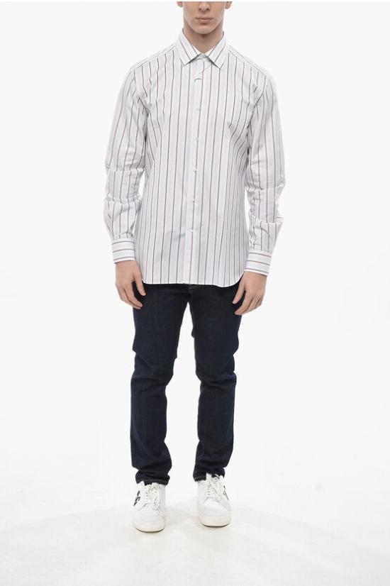  꼬르넬리아니 긴팔 셔츠 84P107 9811336 004 Multicolor - CORNELIANI