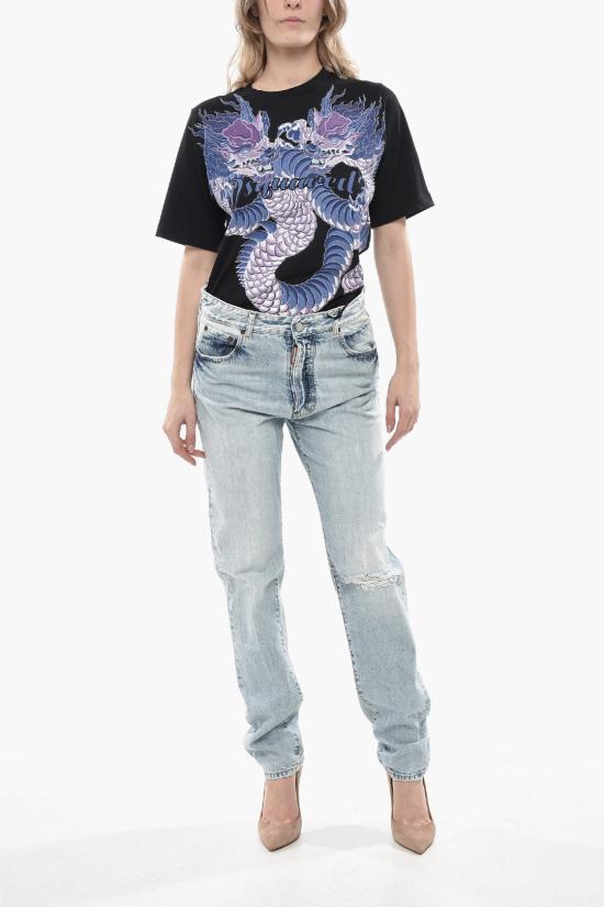  디스퀘어드2 데님 팬츠 S72LB0723 S30309 470 Blue - DSQUARED2