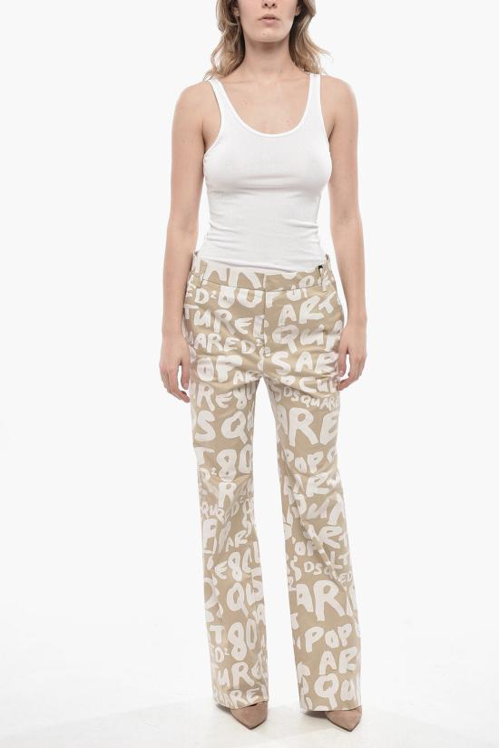  디스퀘어드2 스트레이트 팬츠 S75KB0388 S78579 001S Beige - DSQUARED2