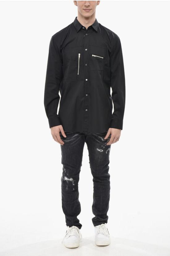  꼼데가르송 긴팔 셔츠 FJ B001 W22 1 Black - COMME DES GARCONS