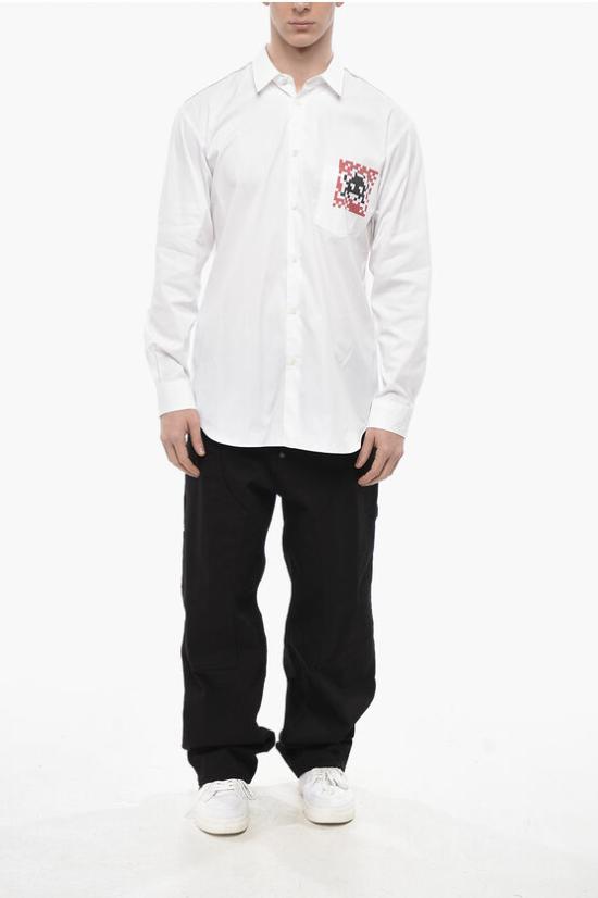  꼼데가르송 긴팔 셔츠 FJ B030 W22 1 White - COMME DES GARCONS
