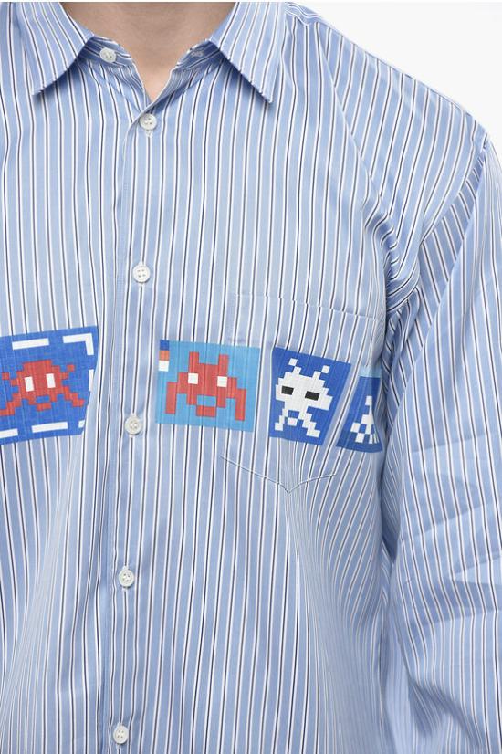  꼼데가르송 긴팔 셔츠 FJ B037 W22 1 Blue - COMME DES GARCONS