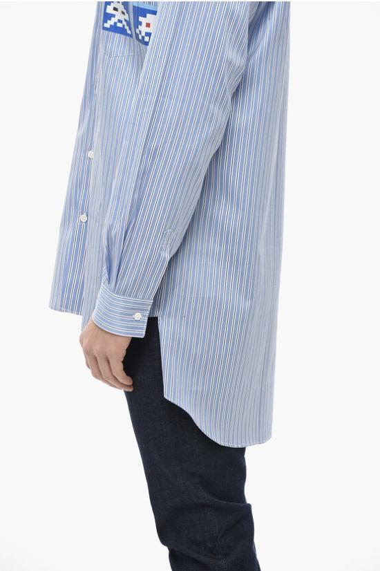  꼼데가르송 긴팔 셔츠 FJ B037 W22 1 Blue - COMME DES GARCONS