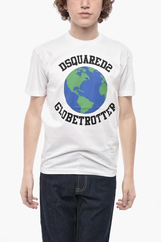  디스퀘어드2 반팔 티셔츠 S74GD1030 S23009 100 White