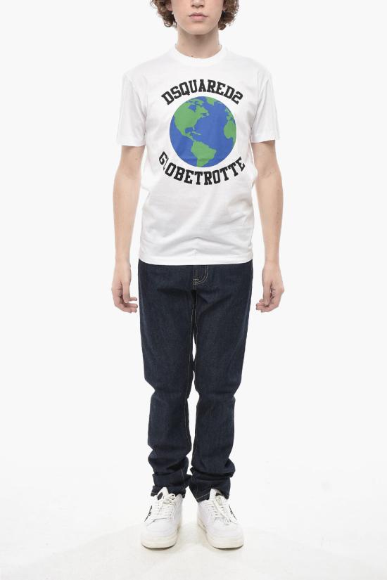 디스퀘어드2 반팔 티셔츠 S74GD1030 S23009 100 White - DSQUARED2