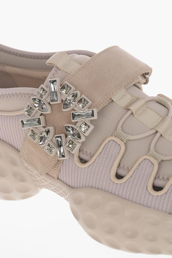  로저비비에 비브 런 라이트 트레키 패브릭 스니커즈 RVW63738940UBE1V34 White - ROGER VIVIER