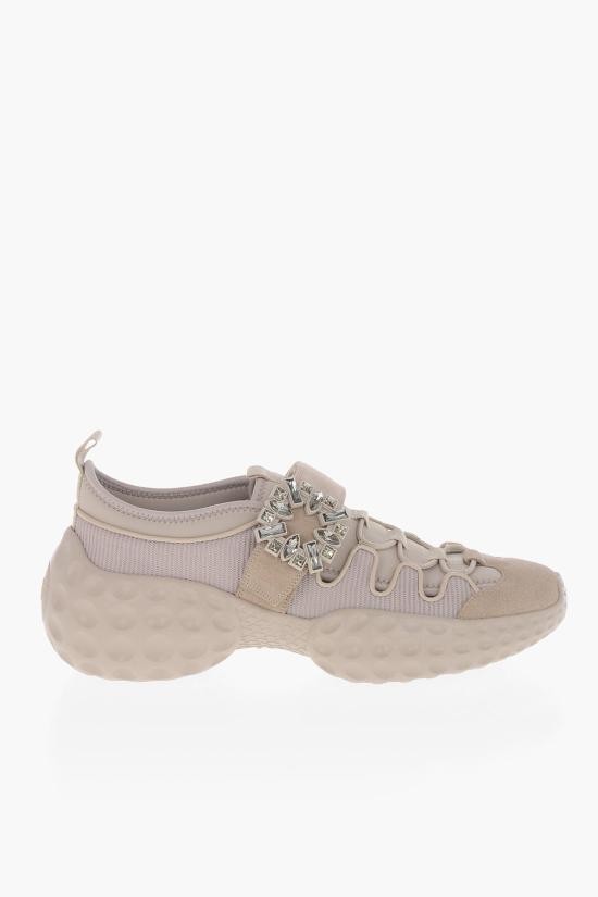  로저비비에 비브 런 라이트 트레키 패브릭 스니커즈 RVW63738940UBE1V34 White - ROGER VIVIER