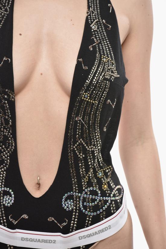  디스퀘어드2 바디수트 티셔츠 S72NA0097S20694900 Black - DSQUARED2